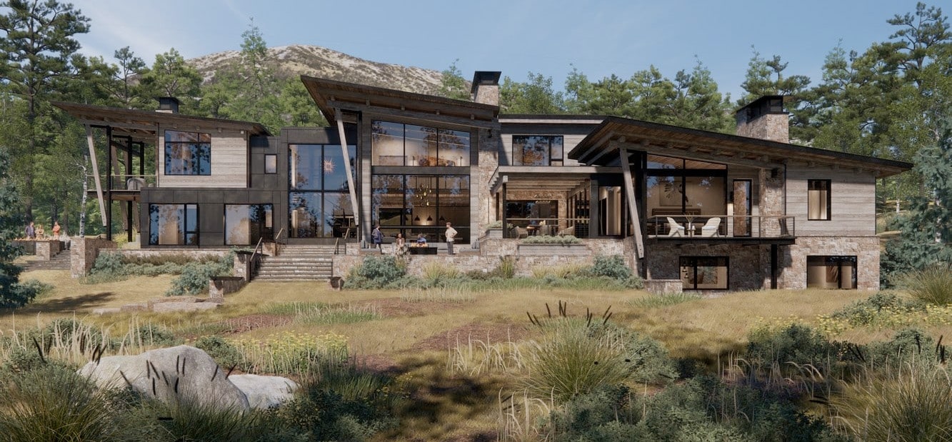 Digital rendering of new home design